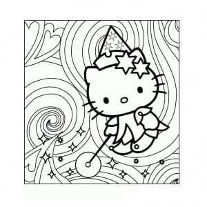 Coloriage Anniversaire Hello Kitty