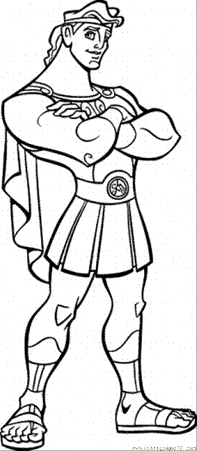 Hercules coloring page to download
