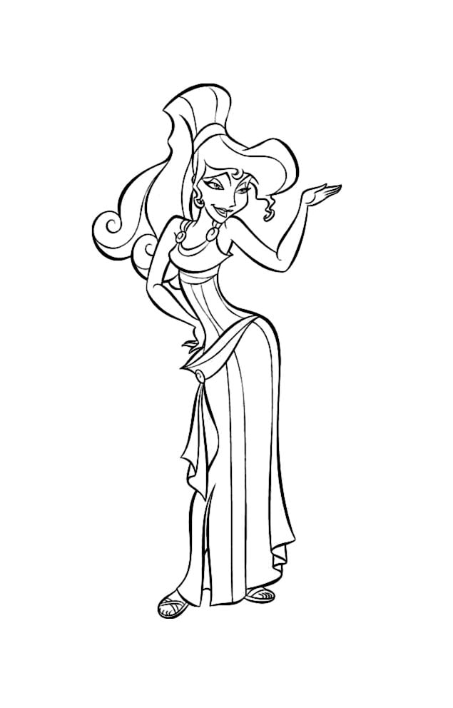 The queen of Hercules to color!