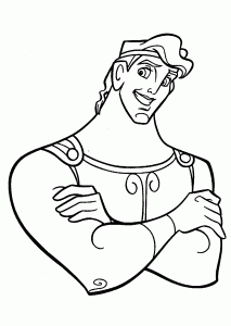 Coloring of Hercules to download for free