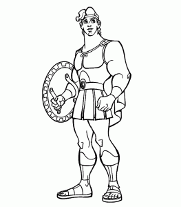 Free Hercules coloring pages to color