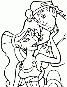Coloring page hercules for kids