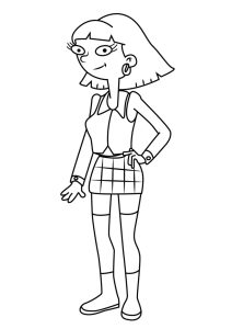 Printable Hey Arnold Coloring Page for Kids : Olga Pataki