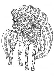 horses free printable coloring pages for kids