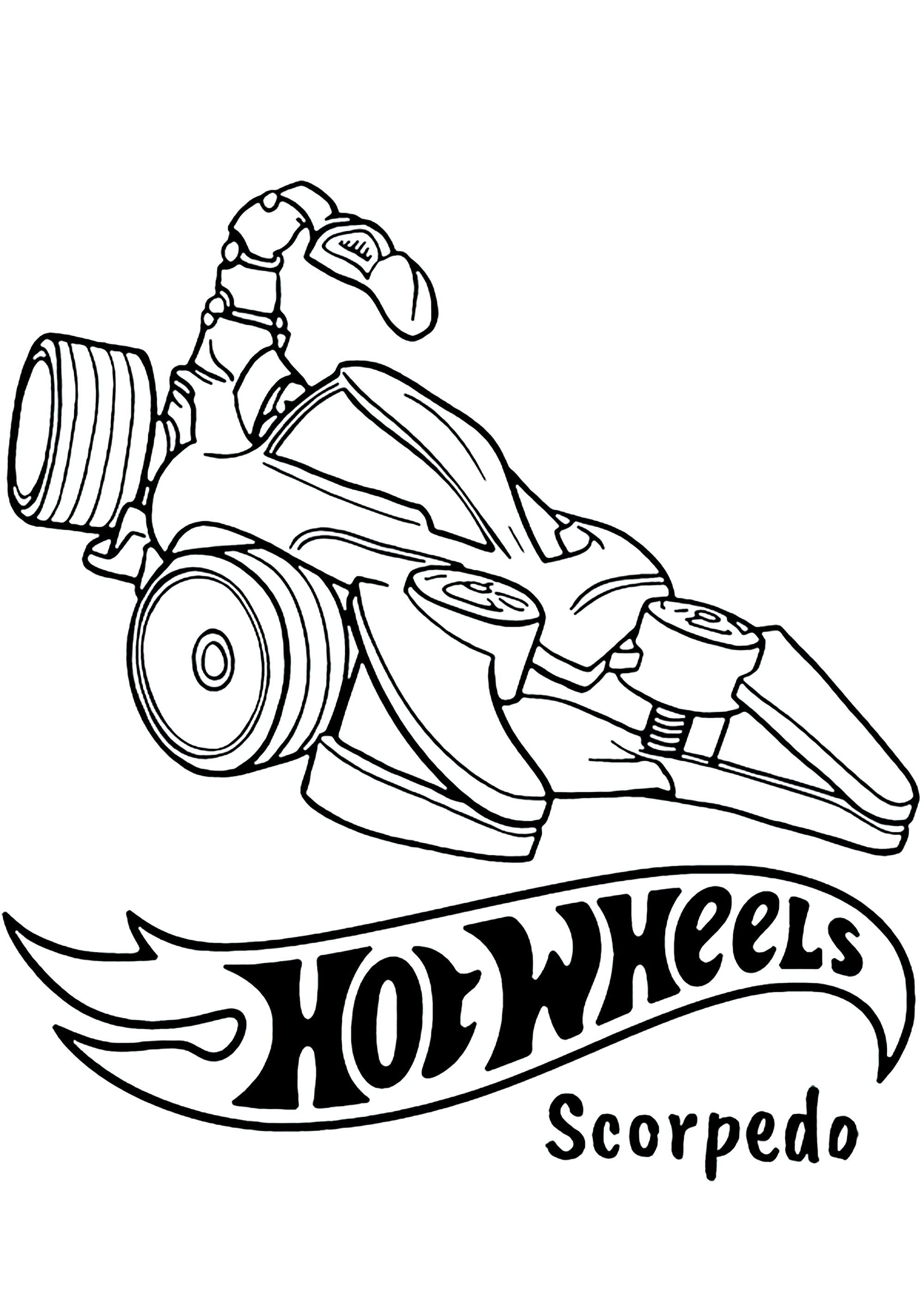 Hot Wheels Scorpedo Hot Wheels Coloring Pages