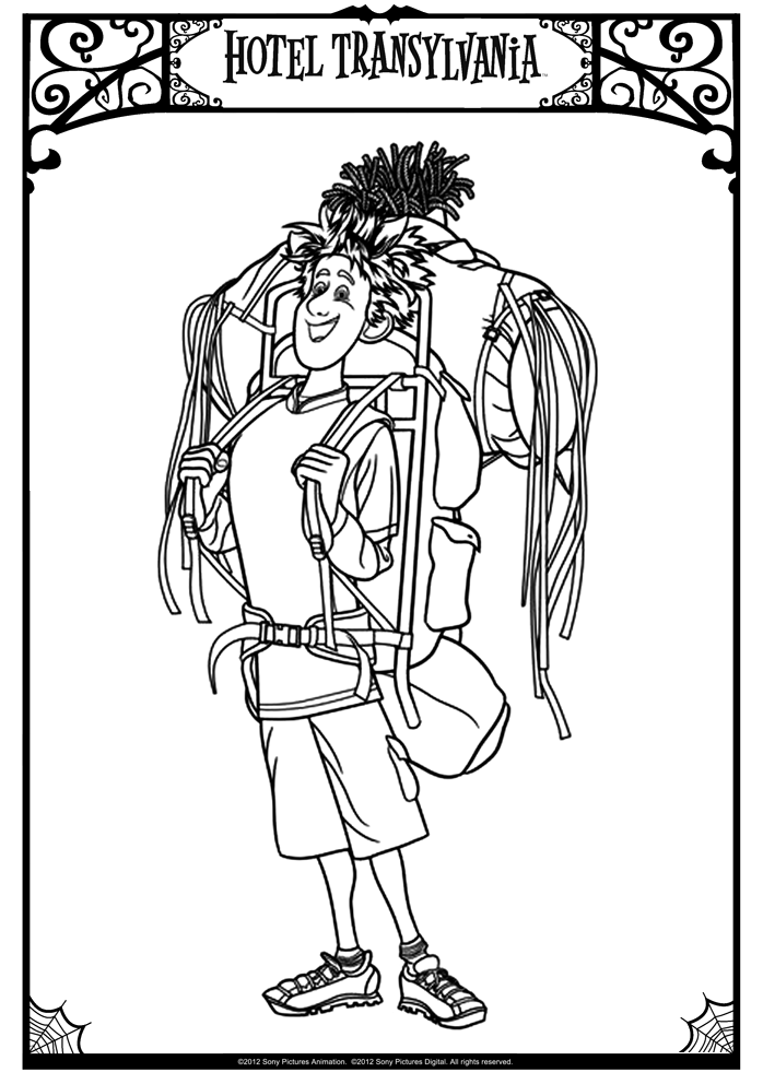 Free Hotel Transylvania drawing to download and color - Hotel
