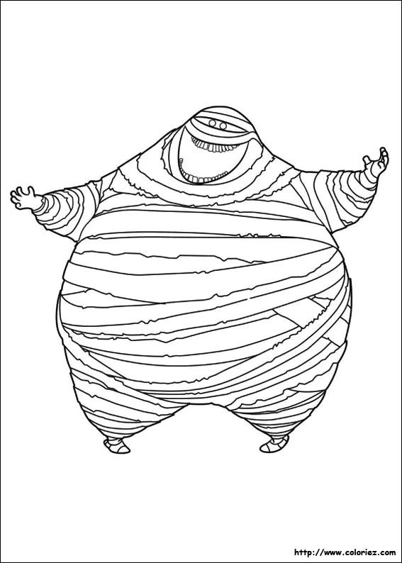 Hotel Transylvania coloring page for children