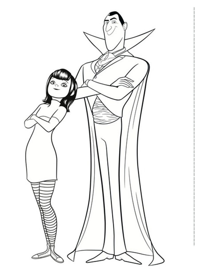 hotel transylvania characters coloring pages