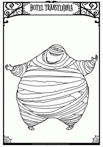 Free coloring pages of Hotel Transylvania