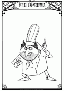 Coloring page hotel transylvania free to color for children