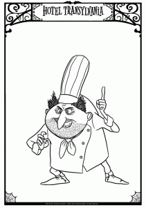 Hotel Transylvania coloring page to download for free