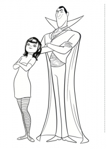 Hotel Transylvania coloring page for children