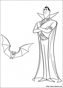 Free coloring pages of Hotel Transylvania