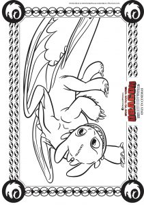 Coloring page how to train your dragon 3 to download for free