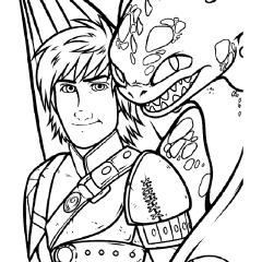 Printable How to Train Your Dragon coloring sheets for Kids