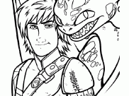 How to Train Your Dragon Coloring Pages for Kids
