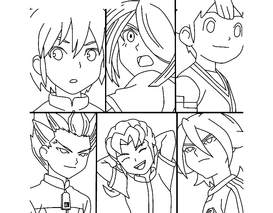 Inazuma Eleven coloring pages for download