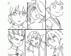 Inazuma Eleven coloring pages for kids