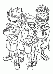 Coloring page inazuma eleven to download