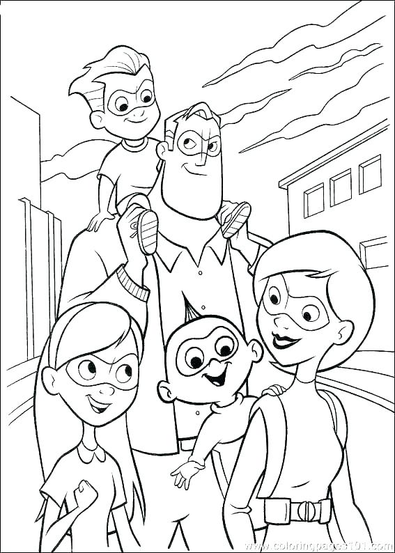 incredibles violet coloring pages