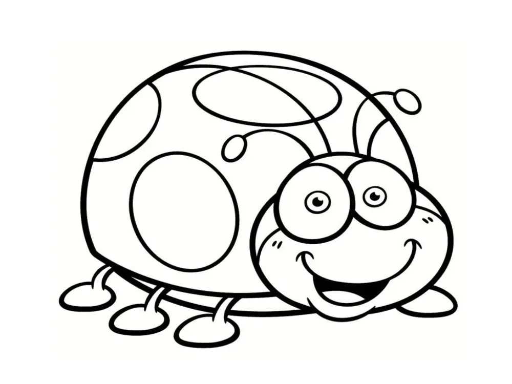 Ladybugs (Printable Insects Coloring Page for Kids)