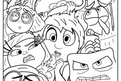 Printable Inside Out 2 coloring sheets for Kids