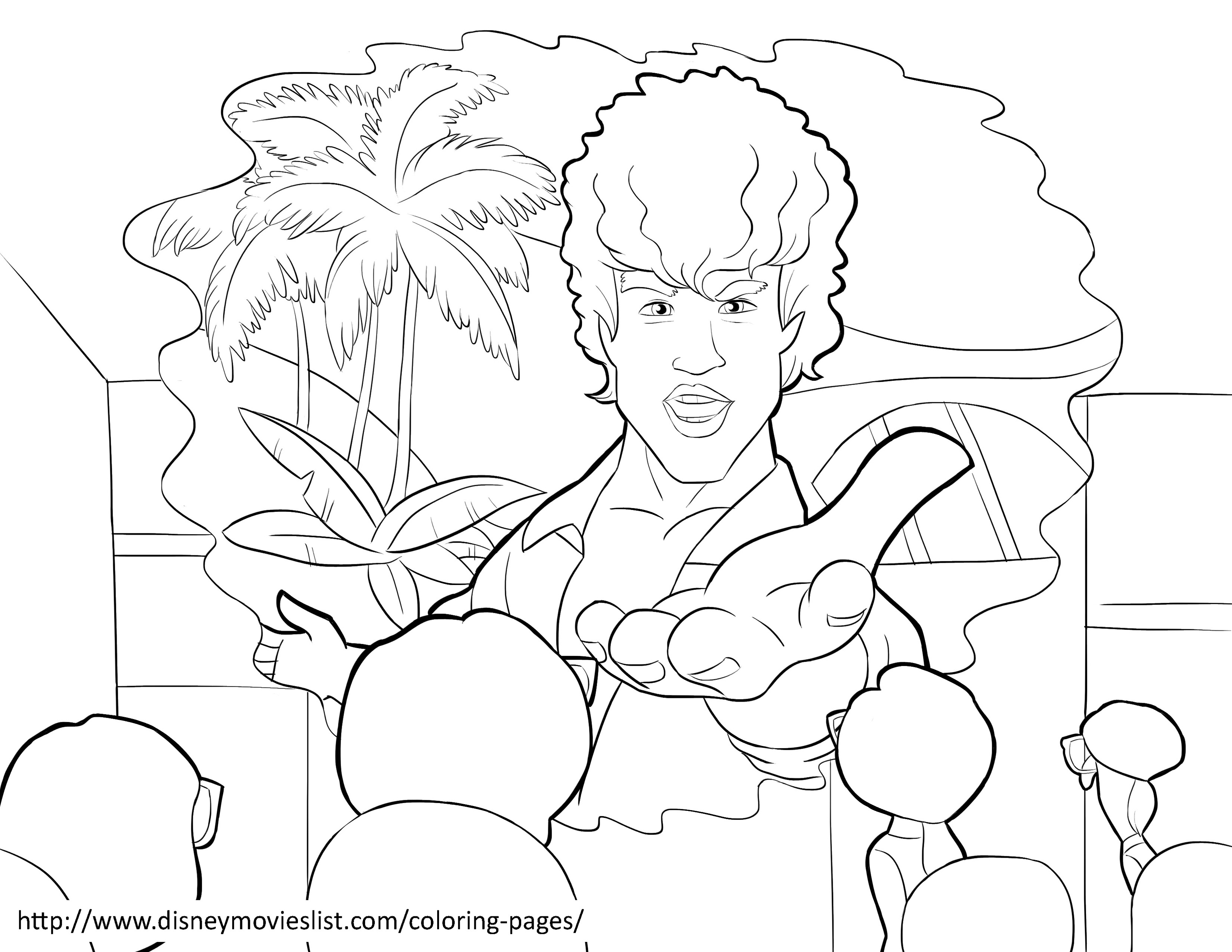 Simple Inside Out coloring page : the beautiful Brazilian