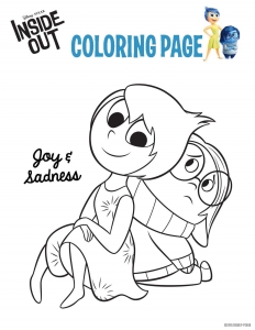 Coloring page inside out to download