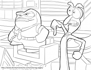 Coloring page inside out to color for kids