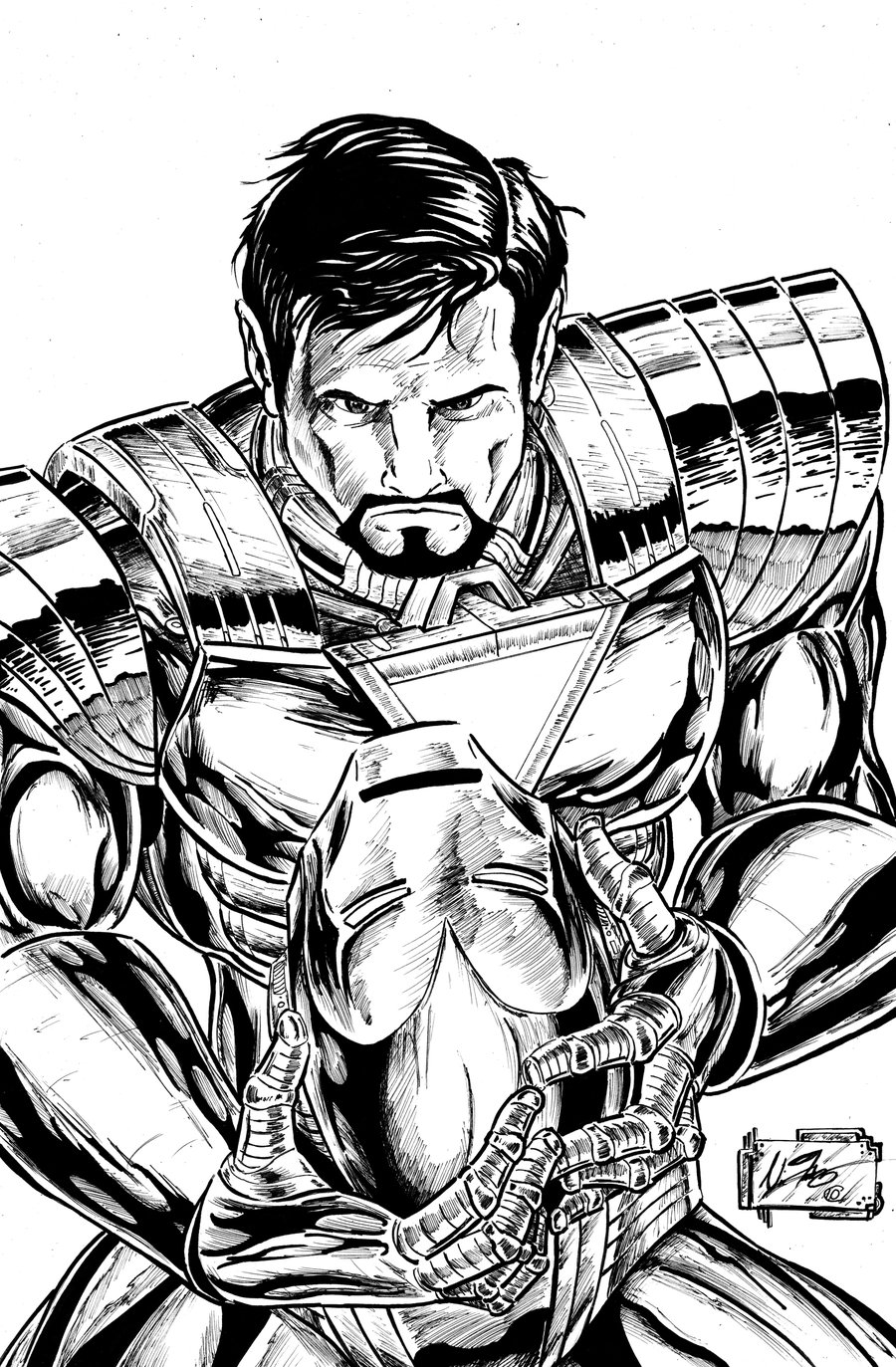 Iron Man Sketch Graphic · Creative Fabrica