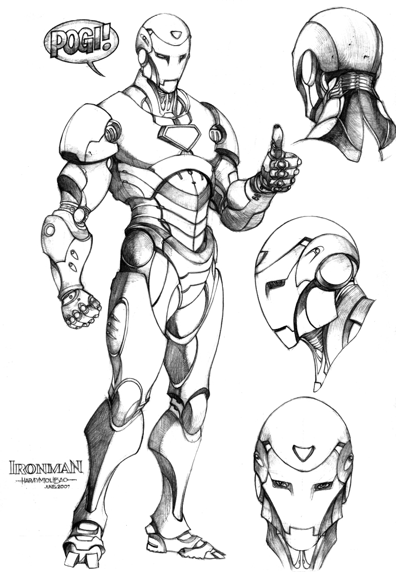 The bionic armor of Iron Man
