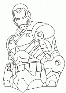 iron man 3 coloring page