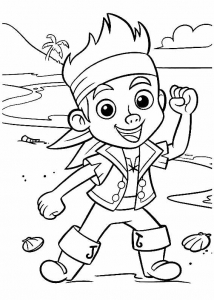 Jake and the pirates coloring pages (Disney) to download