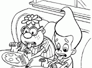 Jimmy Neutron Coloring Pages for Kids