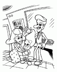 Jimmy Neutron coloring pages to print for free