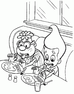 Coloring page jimmy neutron to download