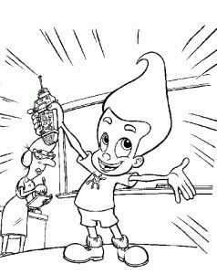 Coloring page jimmy neutron free to color for children