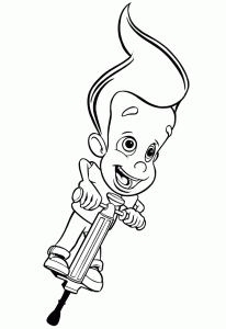 Jimmy Neutron coloring pages for children