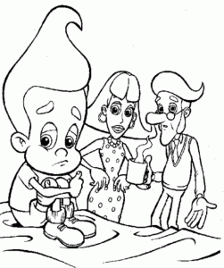 Coloring page jimmy neutron to download
