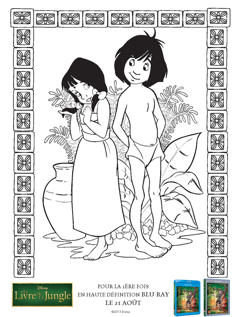 The Jungle Book coloring pages to download for free - Jungle Book Kids  Coloring Pages