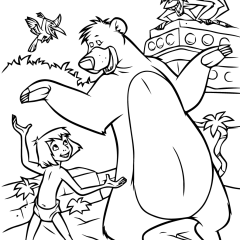 Printable Jungle Book coloring sheets for Kids