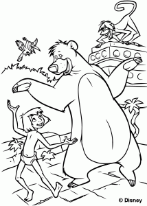Image of The Jungle Book to print and color