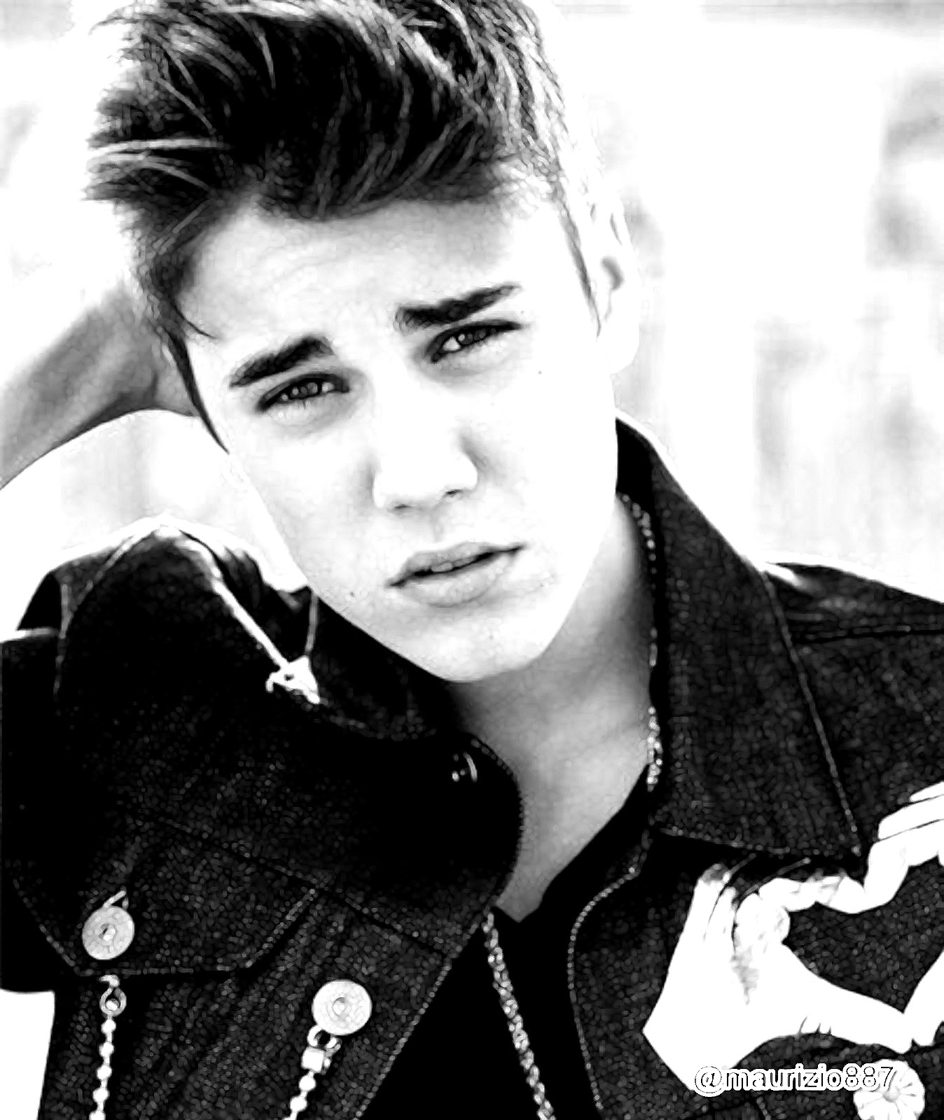 Justin Bieber picture to print and color