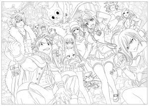 Coloring page kawaii to download for free