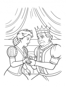 Coloring page kings and queens to download for free
