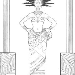 Printable Kirikou coloring sheets for Kids