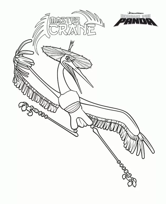 Free Kung Fu Panda coloring page