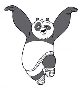 Kung Fu Panda picture to print and color