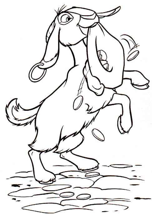 Beautiful Kuzco coloring page, simple, for children