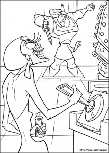 Coloring page kuzco to color for kids